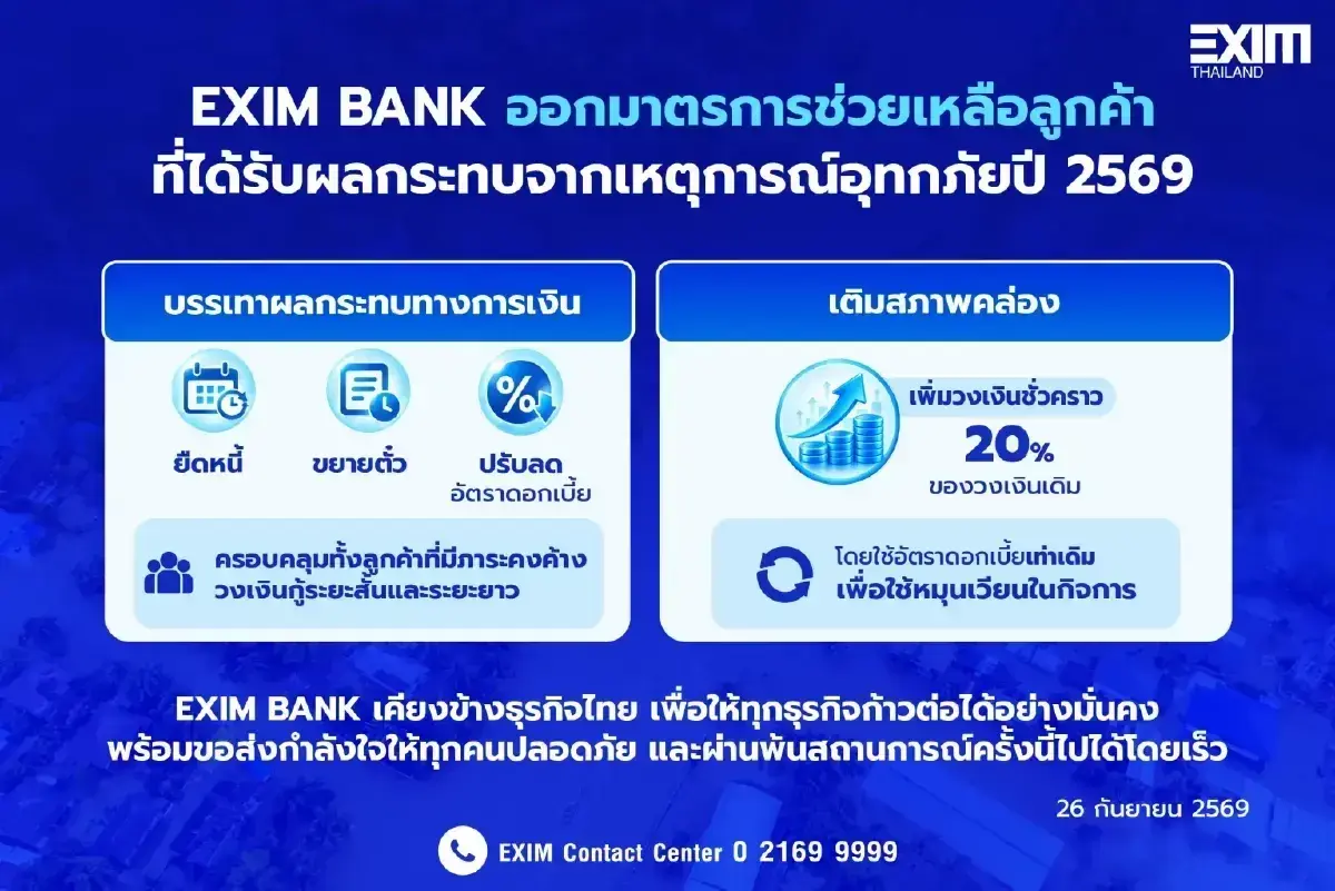 5 ธนาคารรัฐ-เอกชน อัดมาตรการช่วย "น้ำท่วมกรุงเทพ2569"