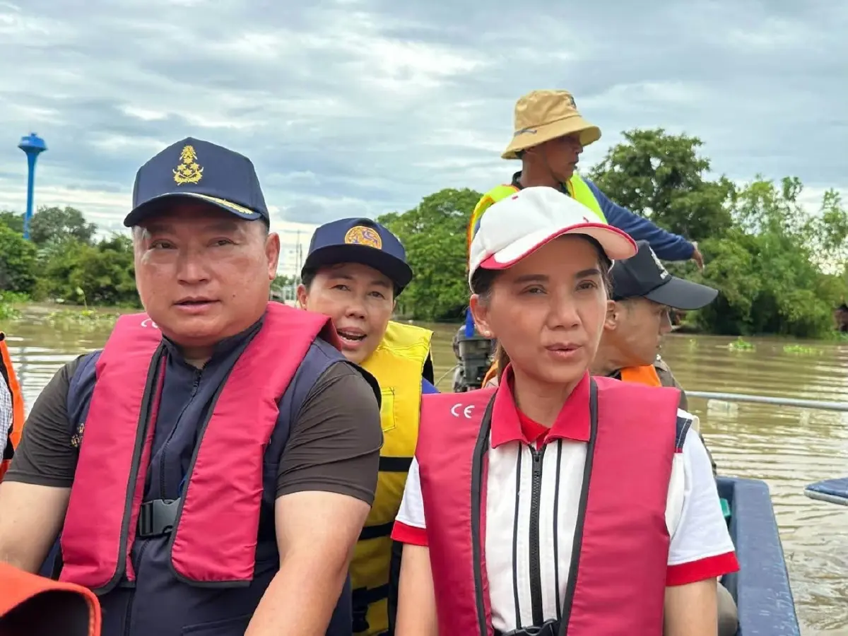 ด่วน! "ผู้ว่าฯอยุธยา" ลุยตรวจรับมือ น้ำเจ้าพระยา สั่งระดมบังเกอร์กั้นโบราณสถาน-เร่งช่วยกลุ่มเปราะบาง