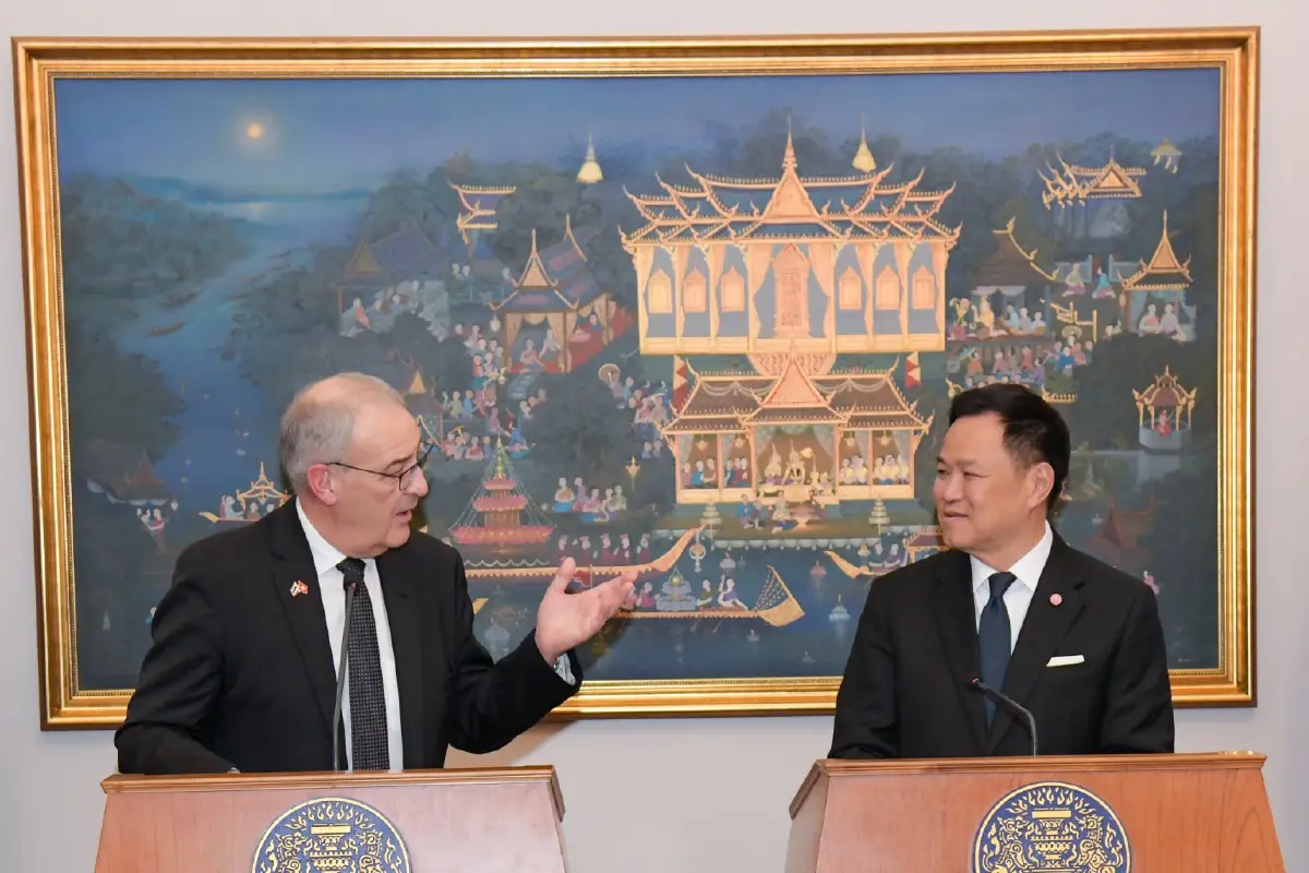 "นายก"ฯ ต้อนรับ "ปธน.สวิสฯ" ฉลองความสัมพันธ์ทางการทูต 95 ปี ขอบคุณไทยปราบ "แก๊งคอลเซ็นเตอร์" เร่งดัน EFTA ดึงทุนไฮเทคเข้าประเทศ