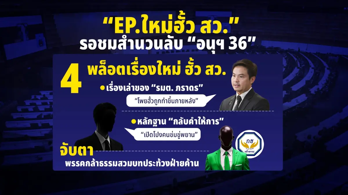 EP.ใหม่ “ฮั้ว สว.” รอชมสำนวนลับ “อนุฯ 36”