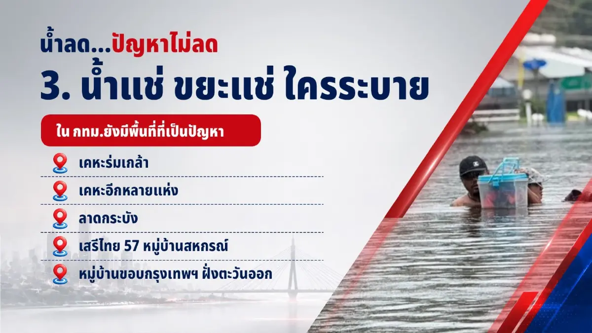น้ำลดแต่ปัญหาไม่ลด เปิด 4 ปมรัฐบาลเจอศึกน้ำท่วม-ตอเริ่มผุด กับ IO ขุดหา “แพะ”