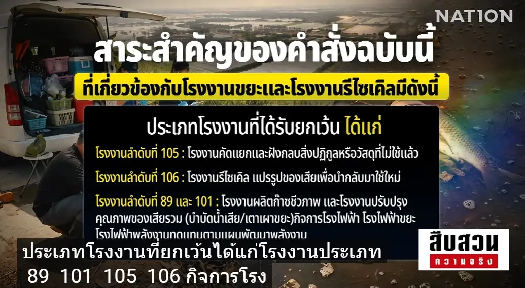 ไขปม "น้ำท่วมสีรุ้ง" ขยะพิษปราจีนทะลัก! "นักวิชาการ" ชี้ "มรดกคำสั่ง คสช." ผุด 200 โรงงาน บนพื้นที่รับน้ำ ชาวบ้านนับพันจี้รัฐบาล "ปฏิรูประบบตรวจสอบ"