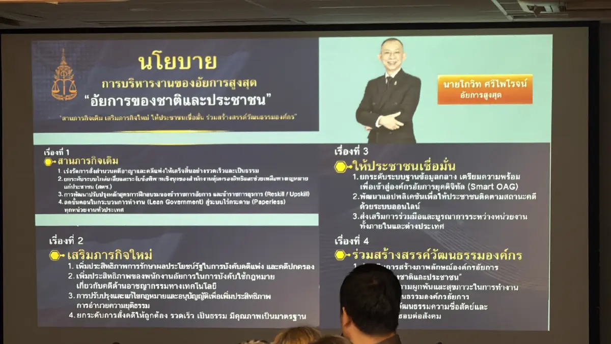 วัชรินทร์ รับนโยบาย อสส.เตรียมกระบองให้ยักษ์ ชง ชุดสืบสวนอัยการ