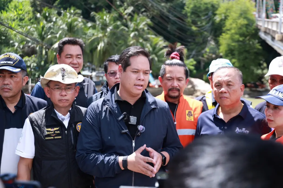 “สรรเพชญ” เร่งแก้น้ำท่วม-ดินสไลด์ภูเก็ต สั่งเปิดทางน้ำลงทะเล
