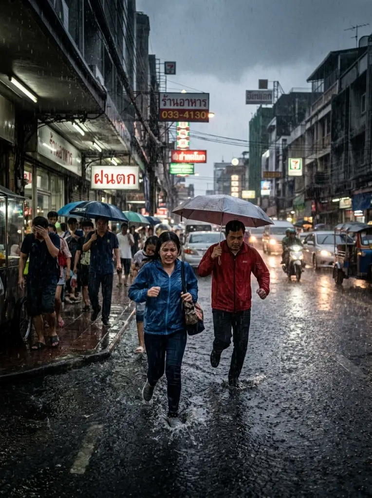 เช็กพิกัดฝนถล่ม! ภาคใต้อ่วม 70% ฝนตกหนัก 12 จังหวัด "กทม.-ปริมณฑล" มีฝนฟ้าคะนอง 30% ของพื้นที่