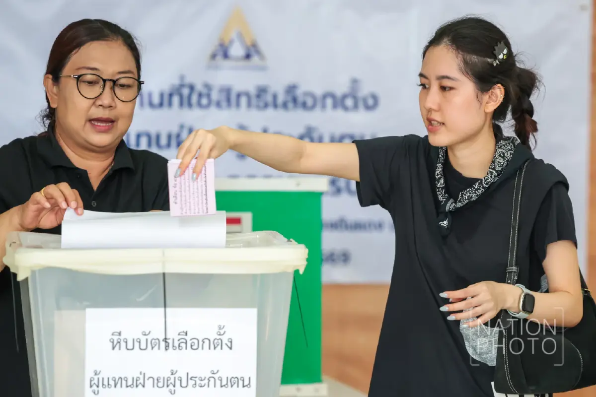 ร่วมกำหนดอนาคต! "นายจ้าง-ผู้ประกันตน" ทยอยลงคะแนนเลือก "บอร์ดประกันสังคม" มาบริหารกองทุนคึกคัก