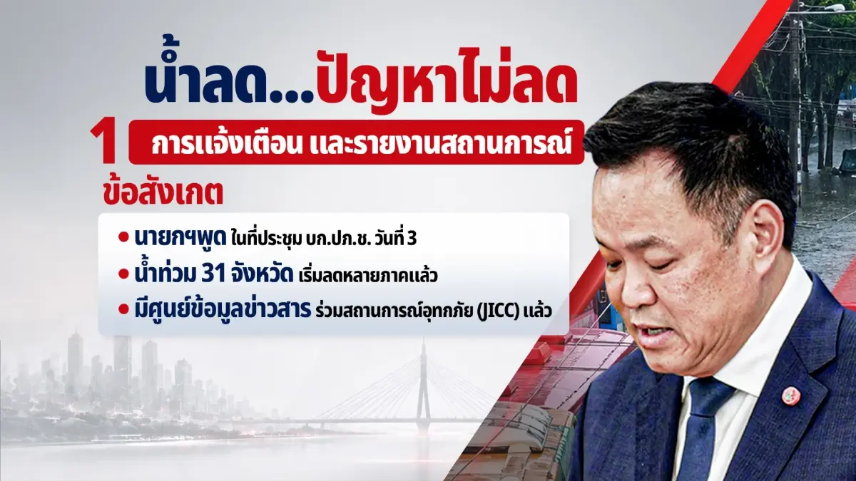 น้ำลดแต่ปัญหาไม่ลด เปิด 4 ปมรัฐบาลเจอศึกน้ำท่วม-ตอเริ่มผุด กับ IO ขุดหา “แพะ”