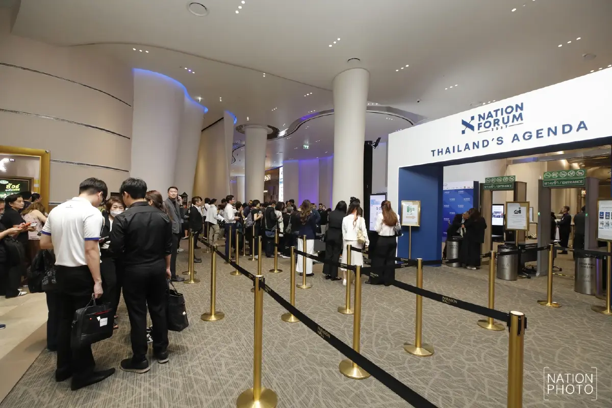 แห่ชมเนชั่นฟอรั่ม! แฟนคลับแห่แหนแน่นขนัดล้นหลาม รอเข้าชมงาน "NATION FORUM 2027: THAILAND’S AGENDA"