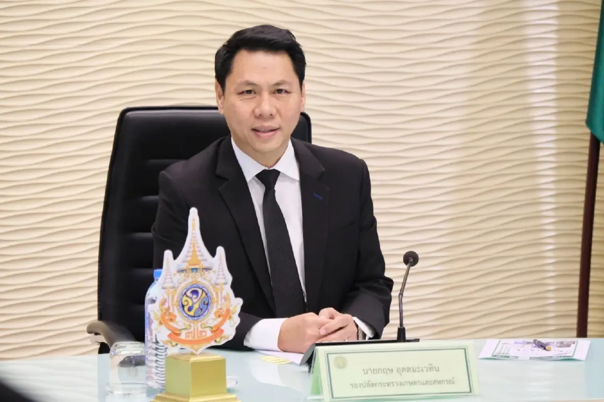 นายกฤษ อุตตมะเวทิน รองปลัดกระทรวงเกษตรและสหกรณ์ ในฐานะโฆษกกระทรวงเกษตรและสหกรณ์