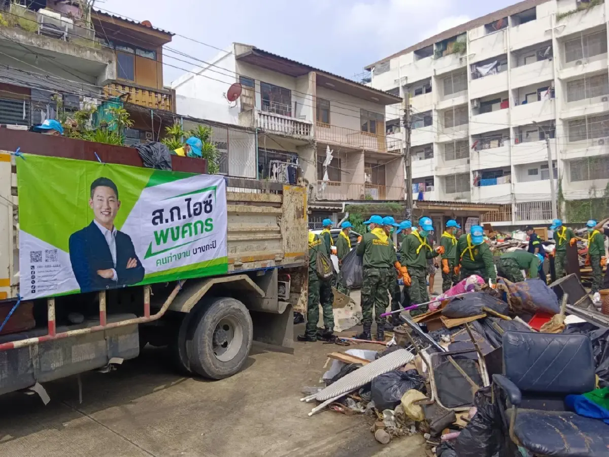สก.บางกะปิ เร่งฟื้นฟูหลังน้ำลด-ขอบคุณคนไทยช่วยผู้ประสบภัย