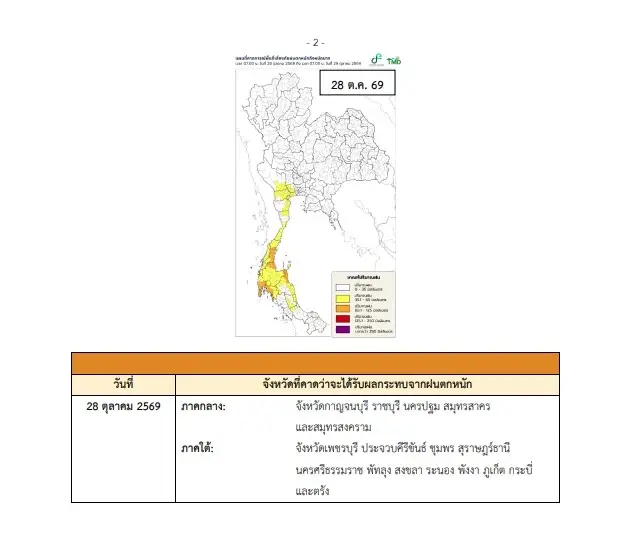 พยากรณ์อากาศวันนี้ อุตุฯ เตือน 17 จังหวัด ระวังฝนตกหนัก