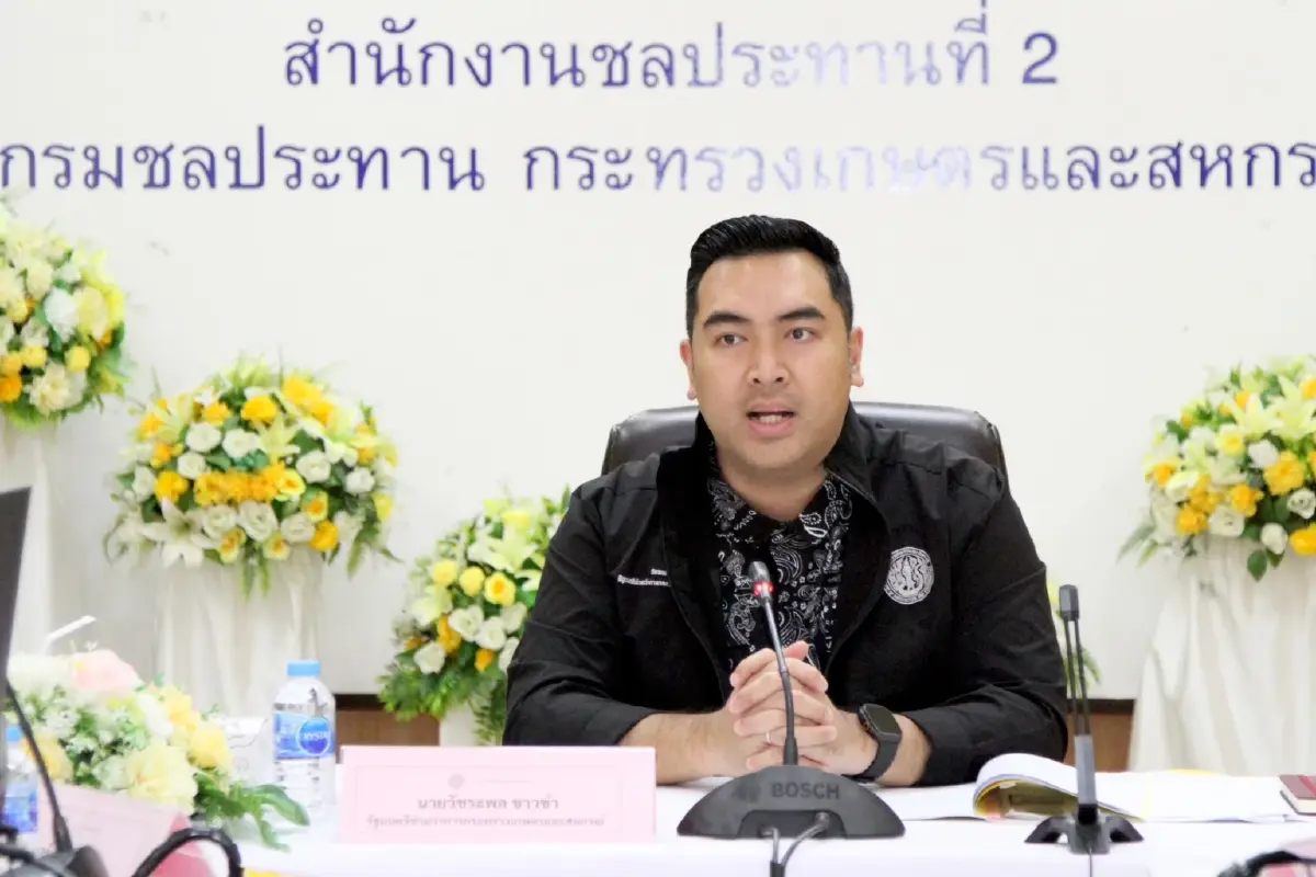 นายวัชระพล ขาวขำ สส.อุดรธานี พรรคเพื่อไทย ในฐานะรัฐมนตรีช่วยว่าการกระทรวงเกษตรและสหกรณ์