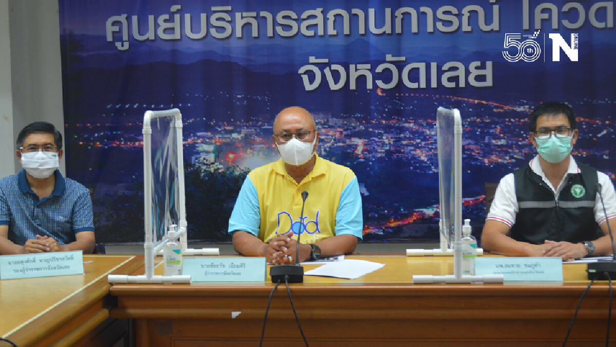 เลยพบติดเชื้อเพิ่ม 42 ราย ผู้ว่าเสนอกองสลากเลื่อนออกรางวัลงวดนี้