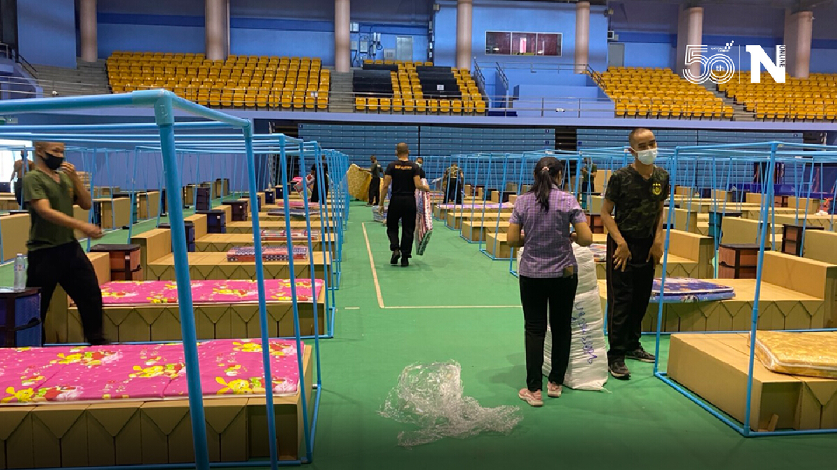 เร่งจัดพื้นที่รพ.สนาม100เตียงหลังมีผู้ติดเชื้อเพิ่มขึ้นวันเดียว 135 ราย