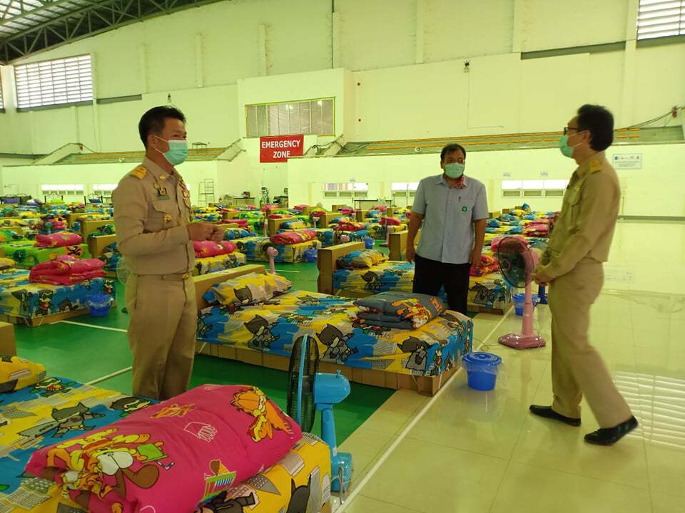 มหาสารคามเปิดโรงพยาบาลสนามแห่งที่3รับผู้ป่วย200เตียง