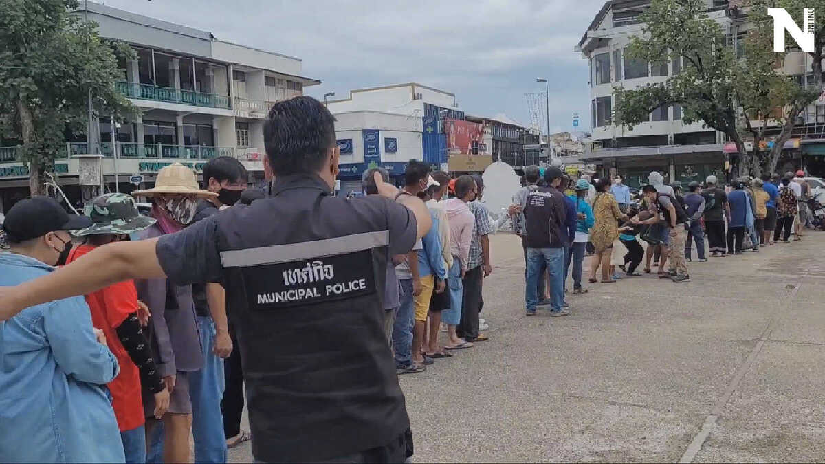 ทน.เชียงใหม่จัดระเบียบแจกอาหารผู้รับผลกระทบโควิด-19