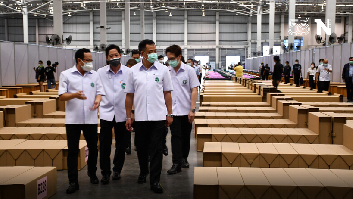 สธ. เปิดโรงพยาบาลสนามสมุทรปราการรวมใจ 5 WHA ขนาด 1,200 เตียง