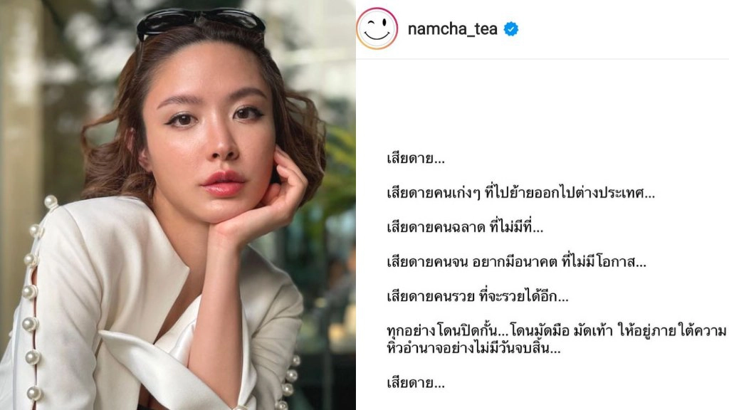 "น้ำชา" จัดหนักสับแหลกพวกหิวอำนาจ มัดอิสรภาพคนไทยทำเสียโอกาสชีวิต