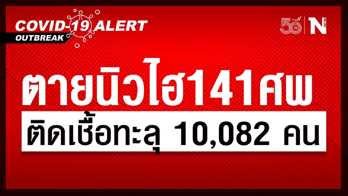ไทยวิกฤตหนัก! ยอดติดเชื้อโควิดนิวไฮทะลุหมื่น ตาย 141 ราย ไทยวิกฤตหนัก! ยอดติดเชื้อโควิดนิวไฮทะลุหมื่น ตาย 141 ราย