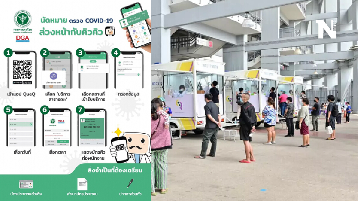เปิดตัวแอปพลิเคชัน “QueQ” ระบบจองคิวเพื่อตรวจโควิด-19
