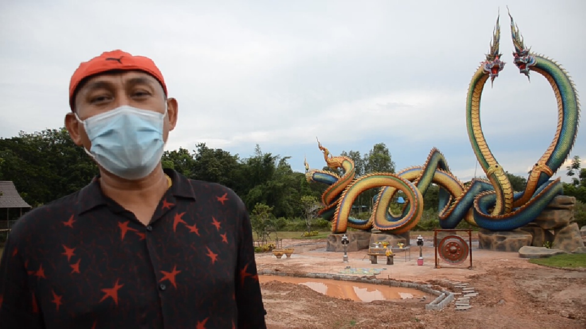เสี่ยร้านวัสดุถูกหวย2งวดได้เงินนับล้านหลังขอโชคพญานาคเกี้ยว