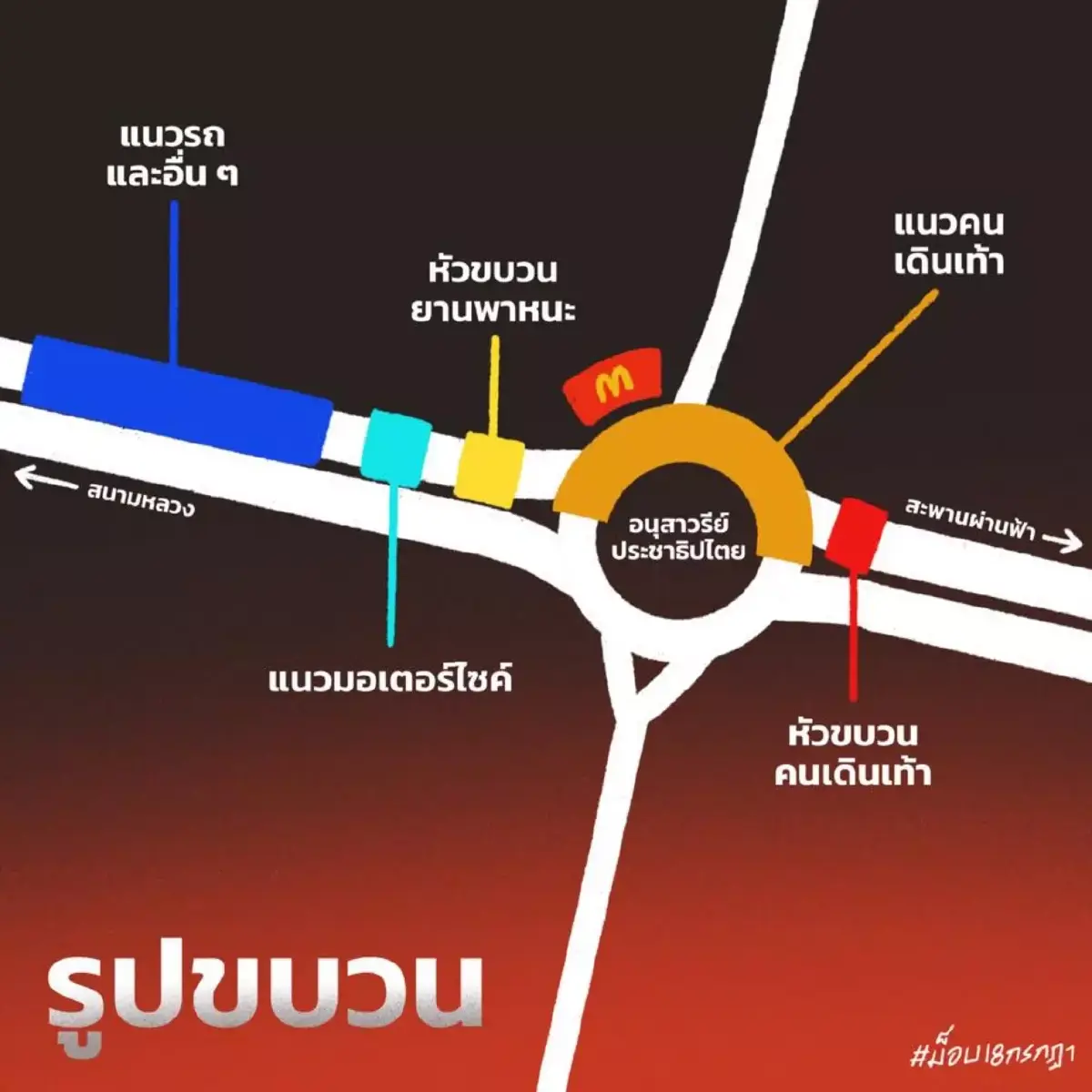 เยาวชนปลดแอกพร้อมแนวร่วม ชุมนุม18ก.ค.ยื่น 3 ข้อเรียกร้อง
