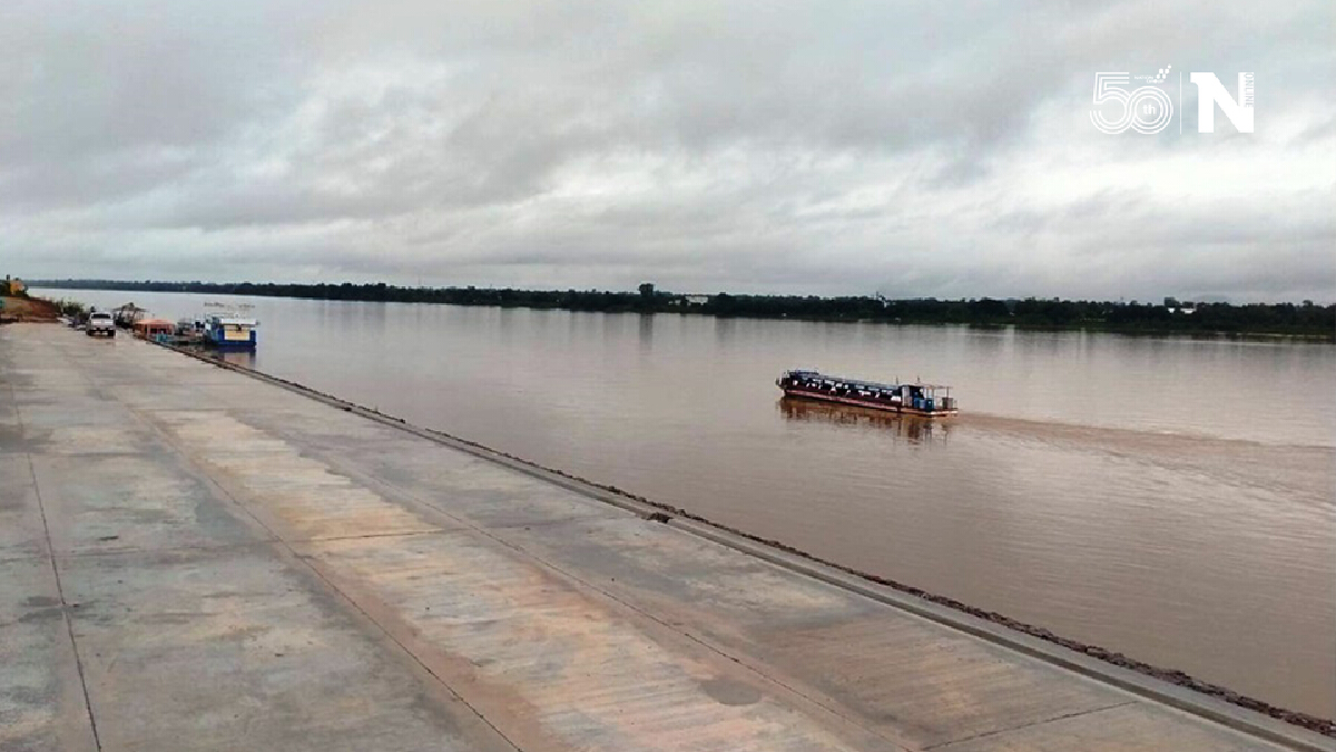 นครพนมเฝ้าระวังระดับน้ำโขงสูงพรวดครึ่งเมตร หลังฝนตกต่อเนื่อง