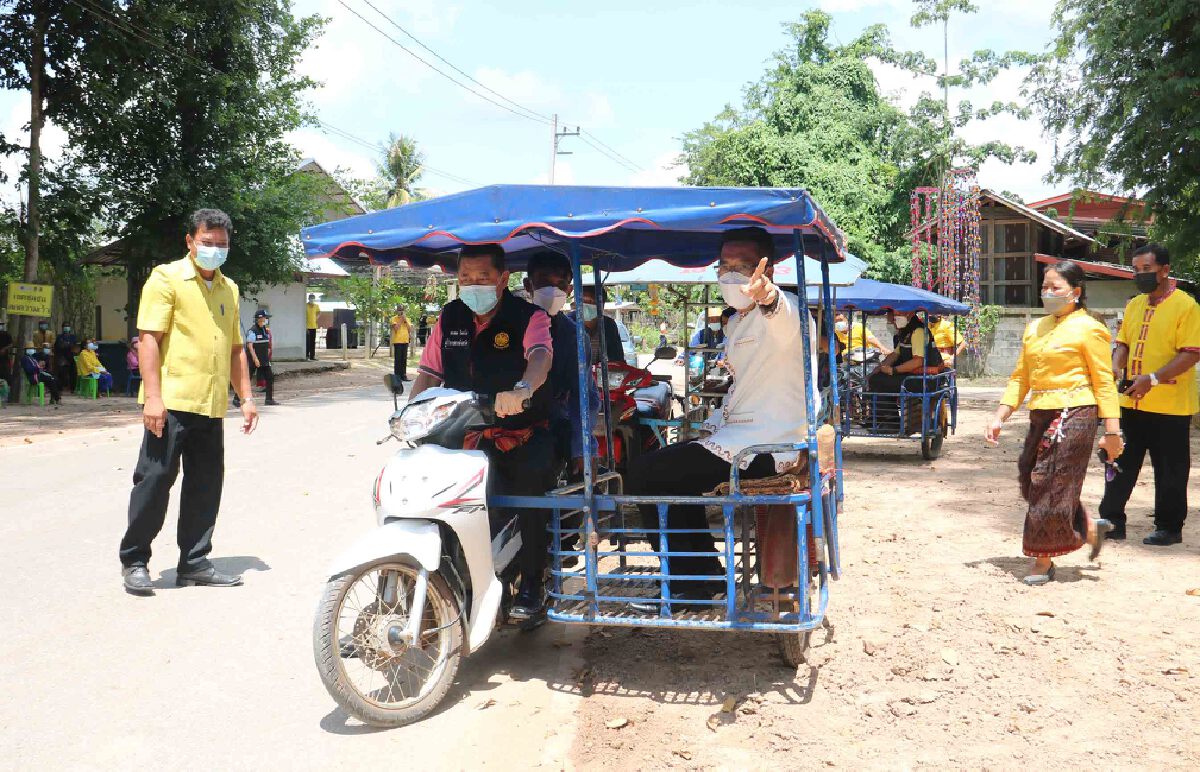 ผู้ว่าฯกาฬสินธุ์นั่งซาเล้ง ซ้อมนำเที่ยวป่าต้นยางร้อยปี