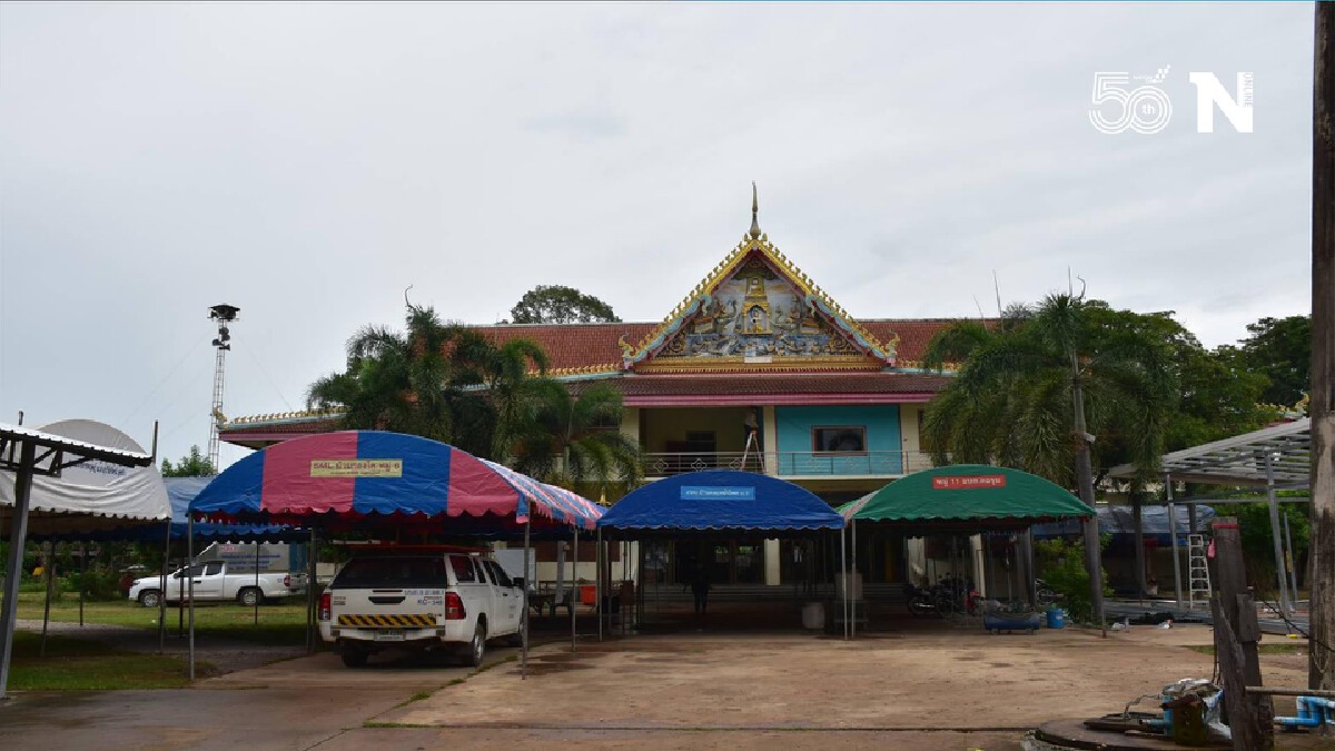 ปรับศาลาวัดขวางชัยภูมิ-เป็นรพ.สนาม100เตียงรับผู้ป่วยโควิด