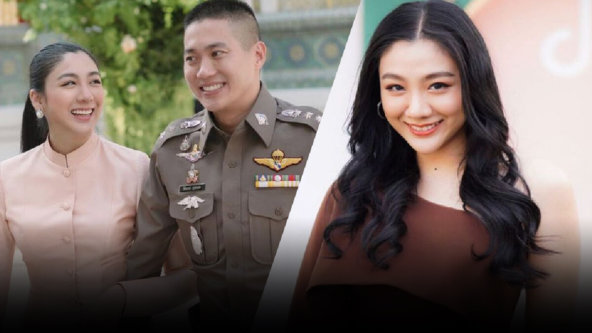 "ใบเตย พรพจี" นี่หละหวานใจตัวจริง "ผกก.โจ้" พิธีกรช่องดังลูกสาวผบช.ภ.6