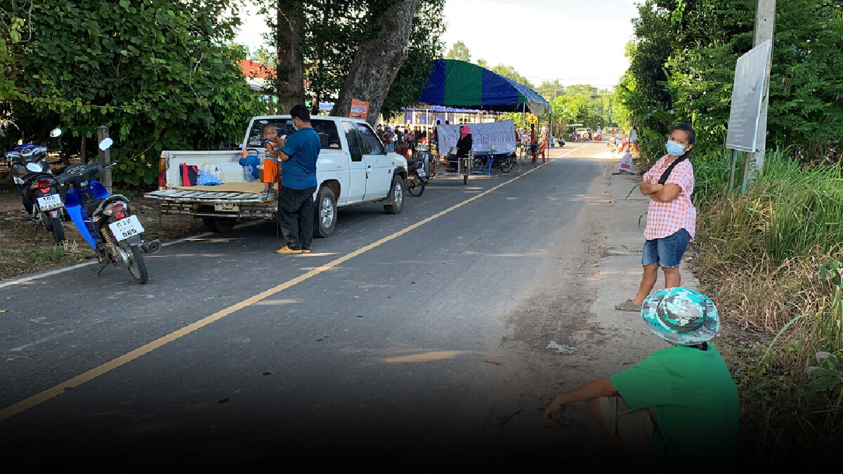 ศรีสะเกษ ปิดบ้านโก 3 หมู่ ตรวจหาเชื้อ จับฉีดวัคซีน 400 คน
