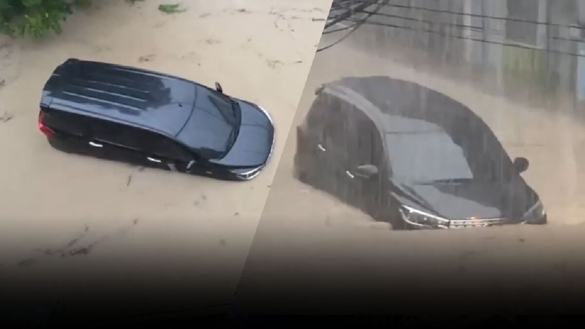 แชร์สนั่น! พัทยาฝนตกหนักรถเก๋งลอยตามน้ำ พบมีคนติดอยู่ด้านใน แชร์สนั่น! พัทยาฝนตกหนักรถเก๋งลอยตามน้ำ พบมีคนติดอยู่ด้านใน