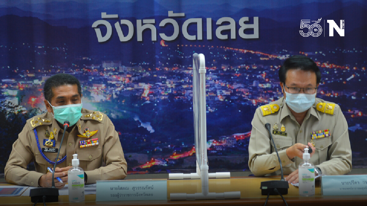 เลยติดเชื้อโควิดรายใหม่เพิ่ม 38 ราย จากนอกพื้นที่ทั้งหมด