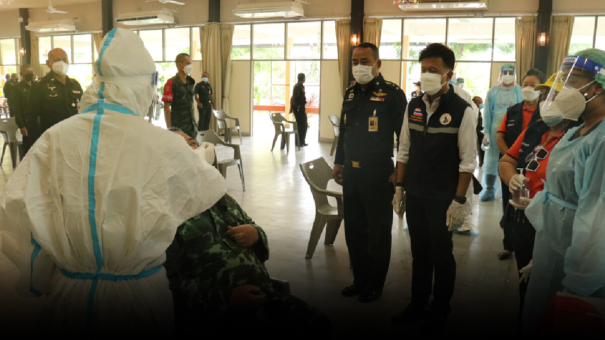 ทำงานเชิงรุก ตรวจหาเชื้อทหารค่ายสุรธรรมพิทักษ์ ตัดวงจรคลัสเตอร์ ทำงานเชิงรุก ตรวจหาเชื้อทหารค่ายสุรธรรมพิทักษ์ ตัดวงจรคลัสเตอร์