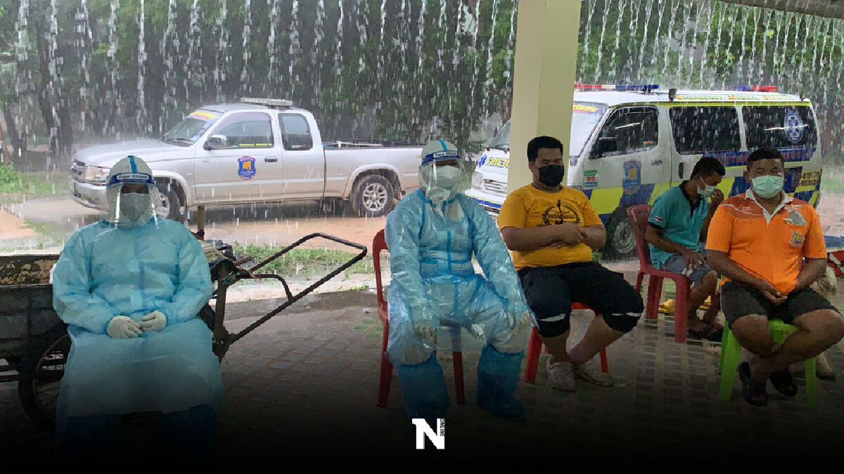 ฝนกระหน่ำ! เผาศพสาวท้อง 6 เดือน เสียชีวิตจากโควิด-19
