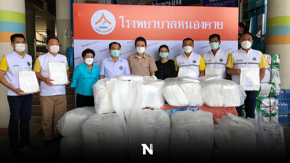 ระดมความช่วยเหลือมอบชุดพีพีอียอดป่วยโควิดพุ่งวันเดียวเกือบร้อย