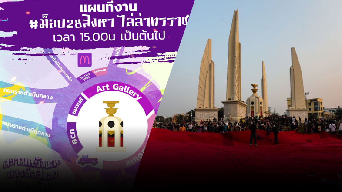 ม็อบกลับมาแล้ว ! วันนี้ “กลุ่มทะลุฟ้า” นัดชุมนุม #28 ไล่ทรราช