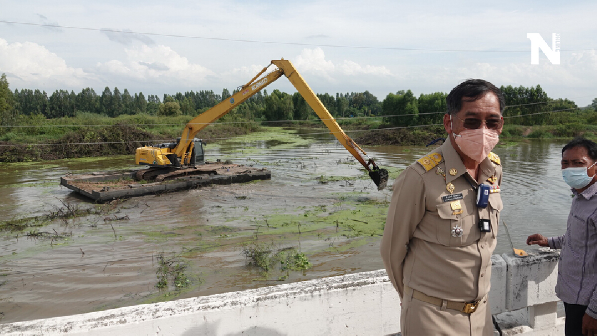 อวสานน้ำแล้งชาวหนองเสือเฮ อบจ.ปทุมธานีจับมือกรมชลช่วยเกษตรกร อวสานน้ำแล้งชาวหนองเสือเฮ อบจ.ปทุมธานีจับมือกรมชลช่วยเกษตรกร