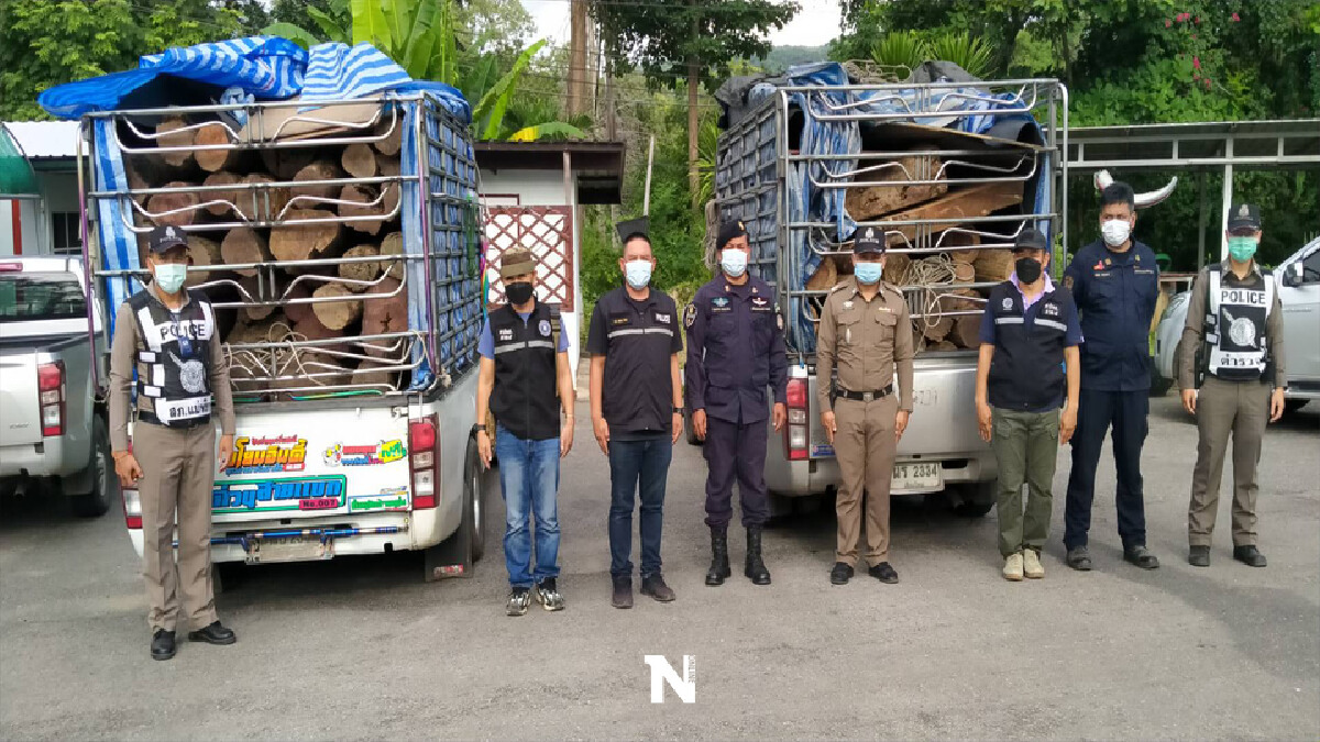 รวบ 2ผู้ต้องหาขนไม้เถื่อน-หวังส่งข้ามจังหวัด รวบ 2ผู้ต้องหาขนไม้เถื่อน-หวังส่งข้ามจังหวัด
