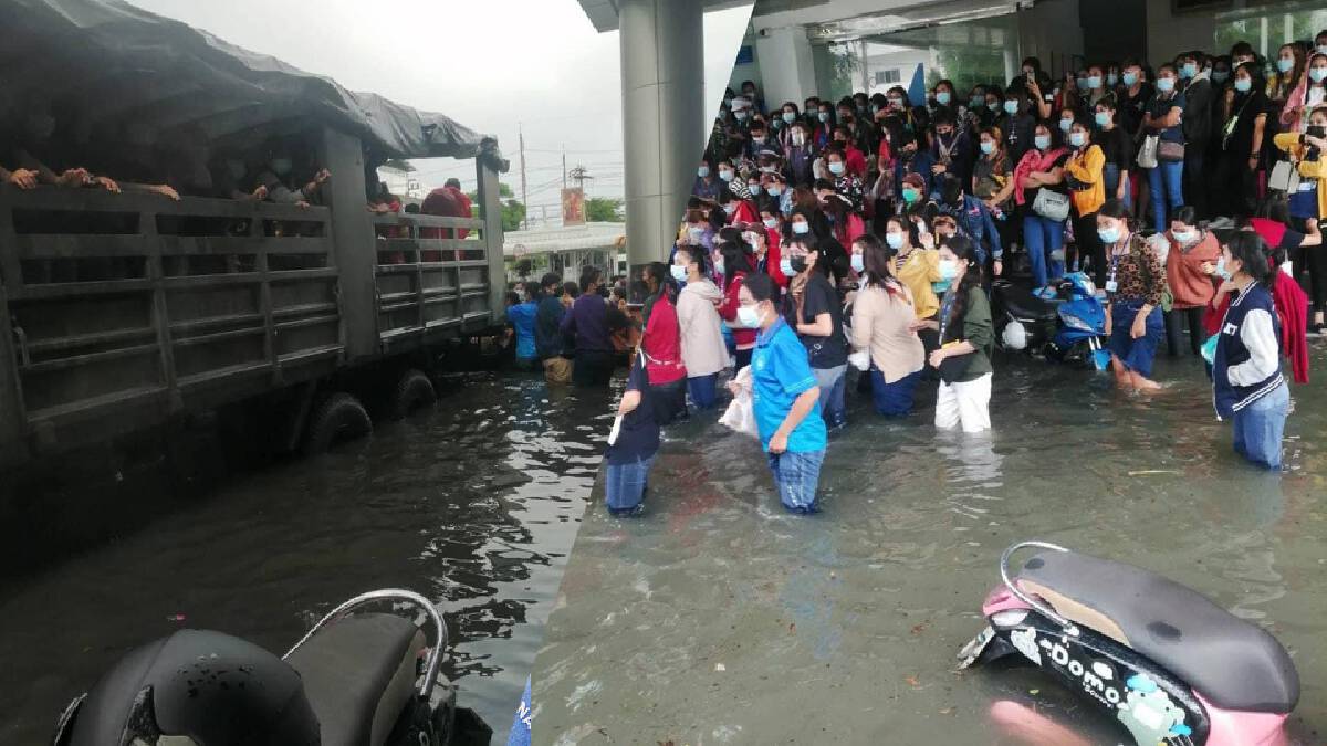น้ำท่วมนิคมอุตสาหกรรมบางปูยังน่าห่วง ไร้เงา "นันทิดา" น้ำท่วมนิคมอุตสาหกรรมบางปูยังน่าห่วง ไร้เงา "นันทิดา"