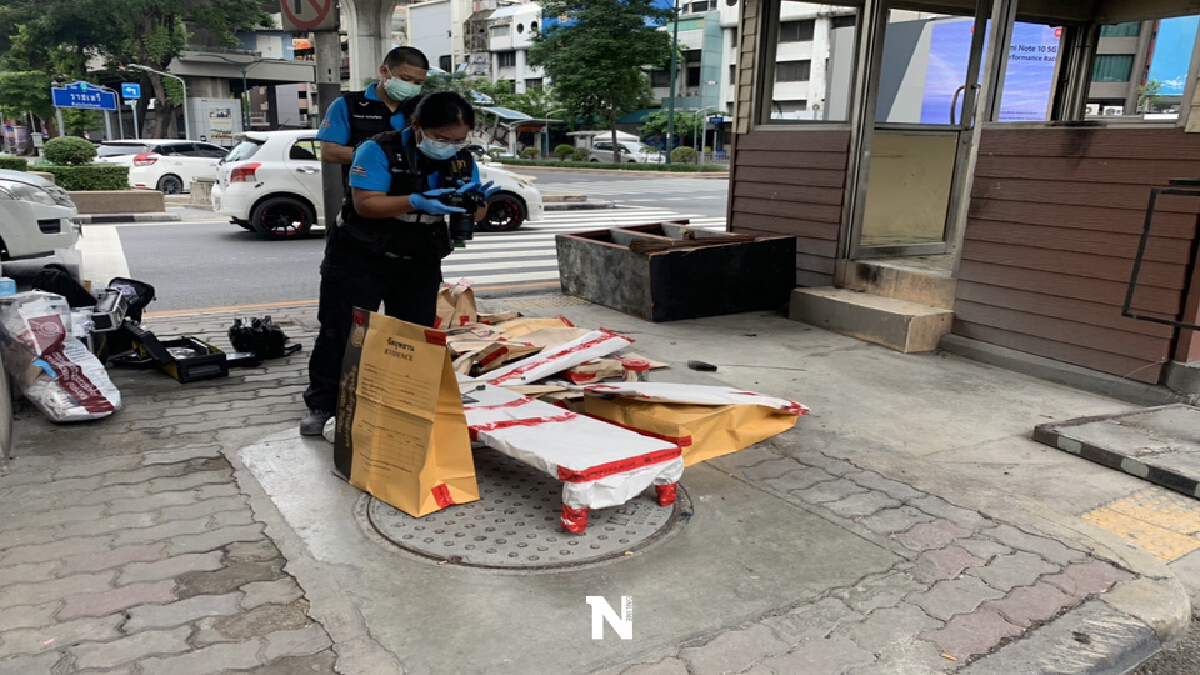 พฐ.ตรวจความเสียหายป้อมจราจรถูกเผา-ทุบเสียหาย พฐ.ตรวจความเสียหายป้อมจราจรถูกเผา-ทุบเสียหาย