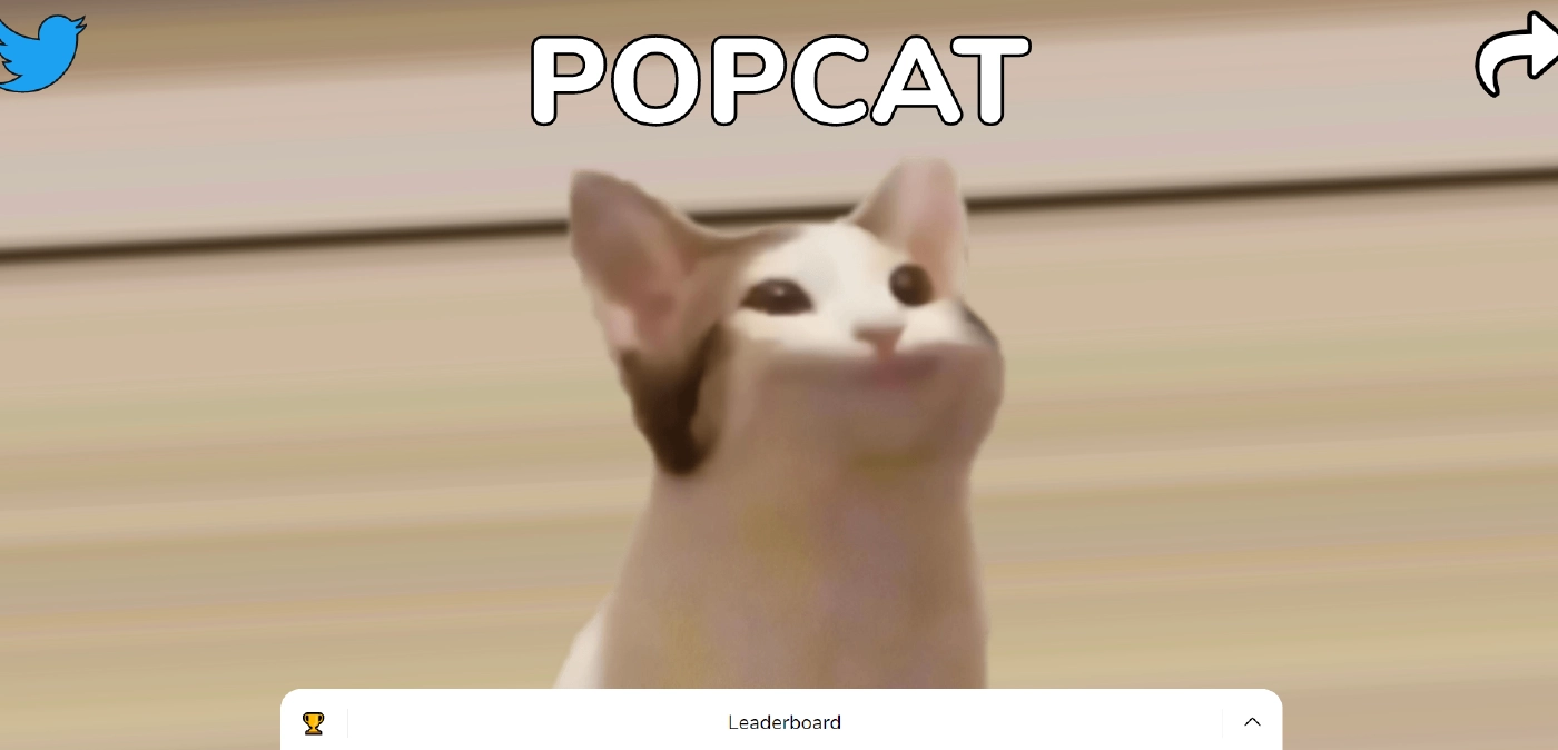 "Pop Cat" เกมจิ้มแมว สุดฮิตในโซเชียลที่กลายเป็นเกมสร้างความสามัคคีในชาติ