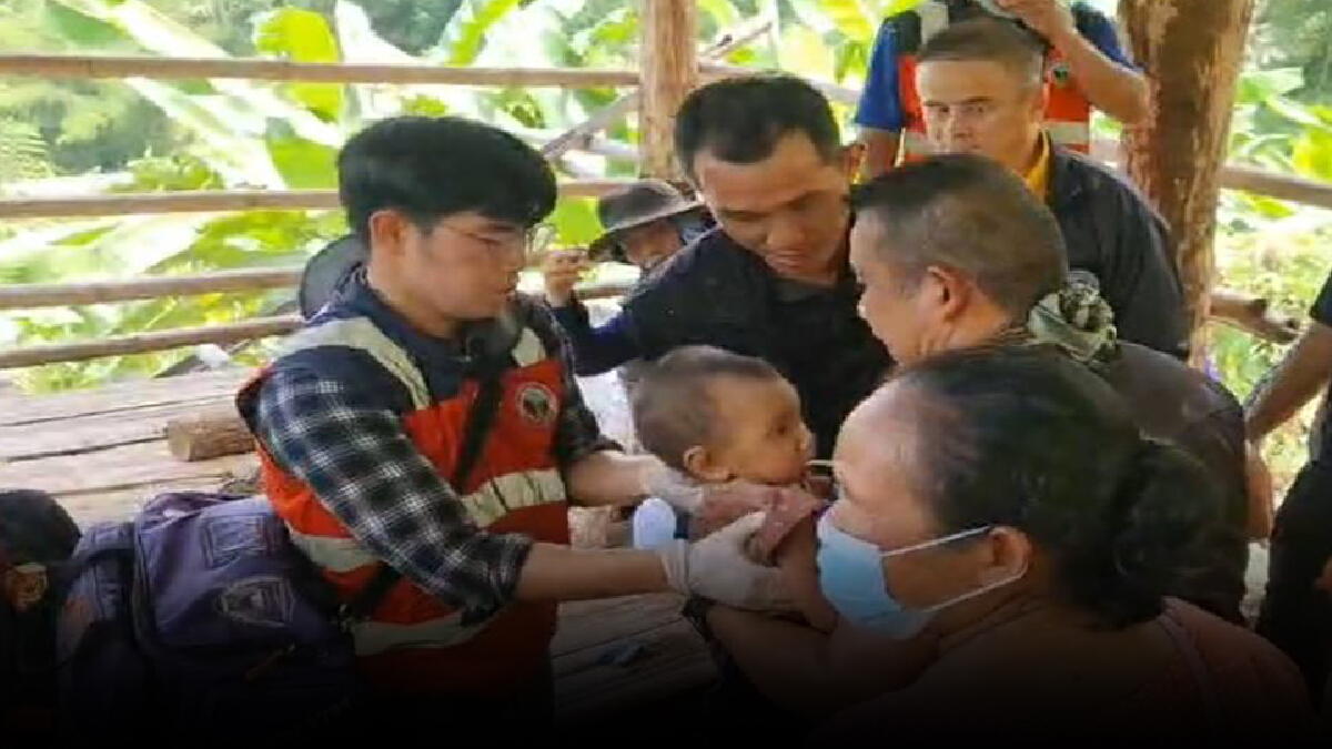 เปิดภาพเจอตัว"น้องจีน่า"ชาวบ้าน-ทีมค้นหาโห่ร้องดีใจ