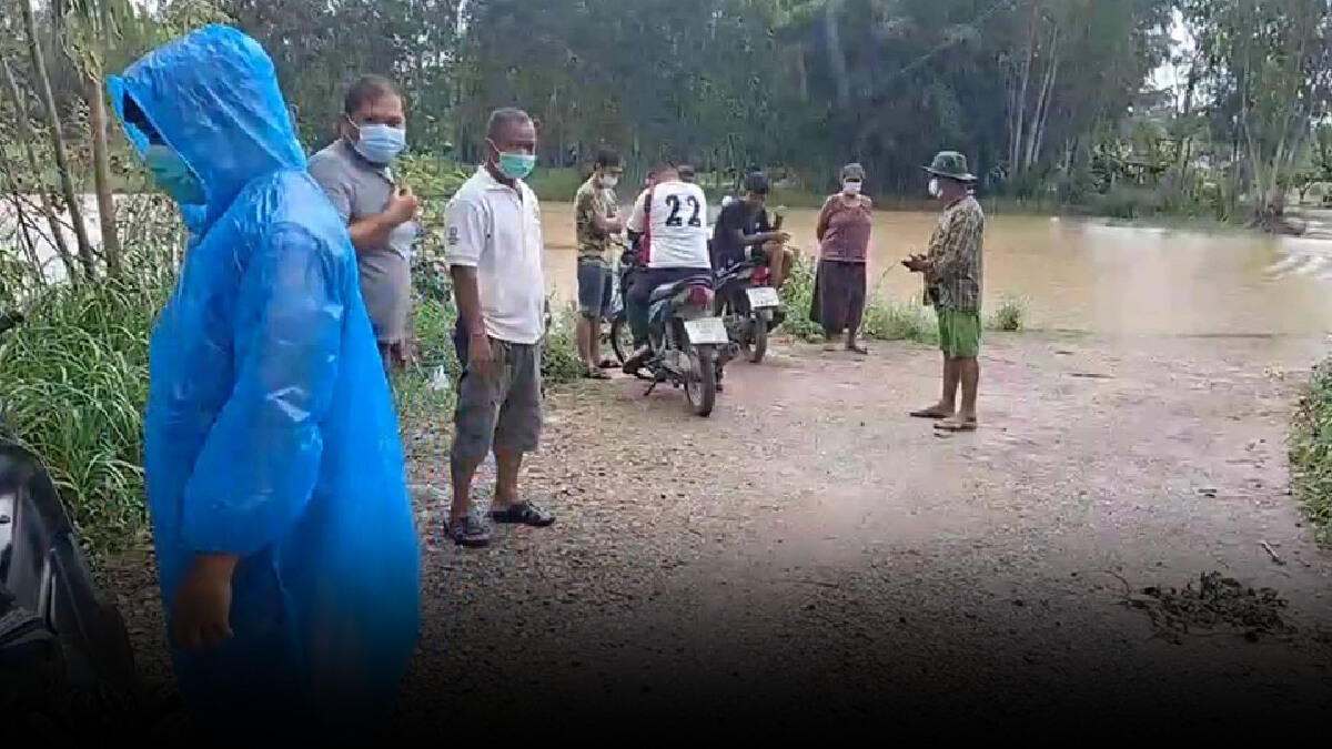 พ่อเฒ่าวัย 62 ปี ถูกน้ำป่าซัดตกสันฝายจมน้ำเสียชีวิต