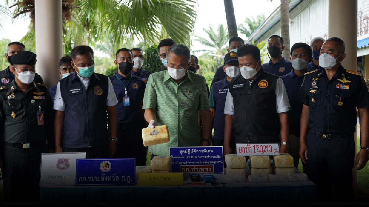 รวบดาวติ๊กต็อกพร้อมพวกค้ายาบ้า ของกลางกว่า 1.2 แสนเม็ด