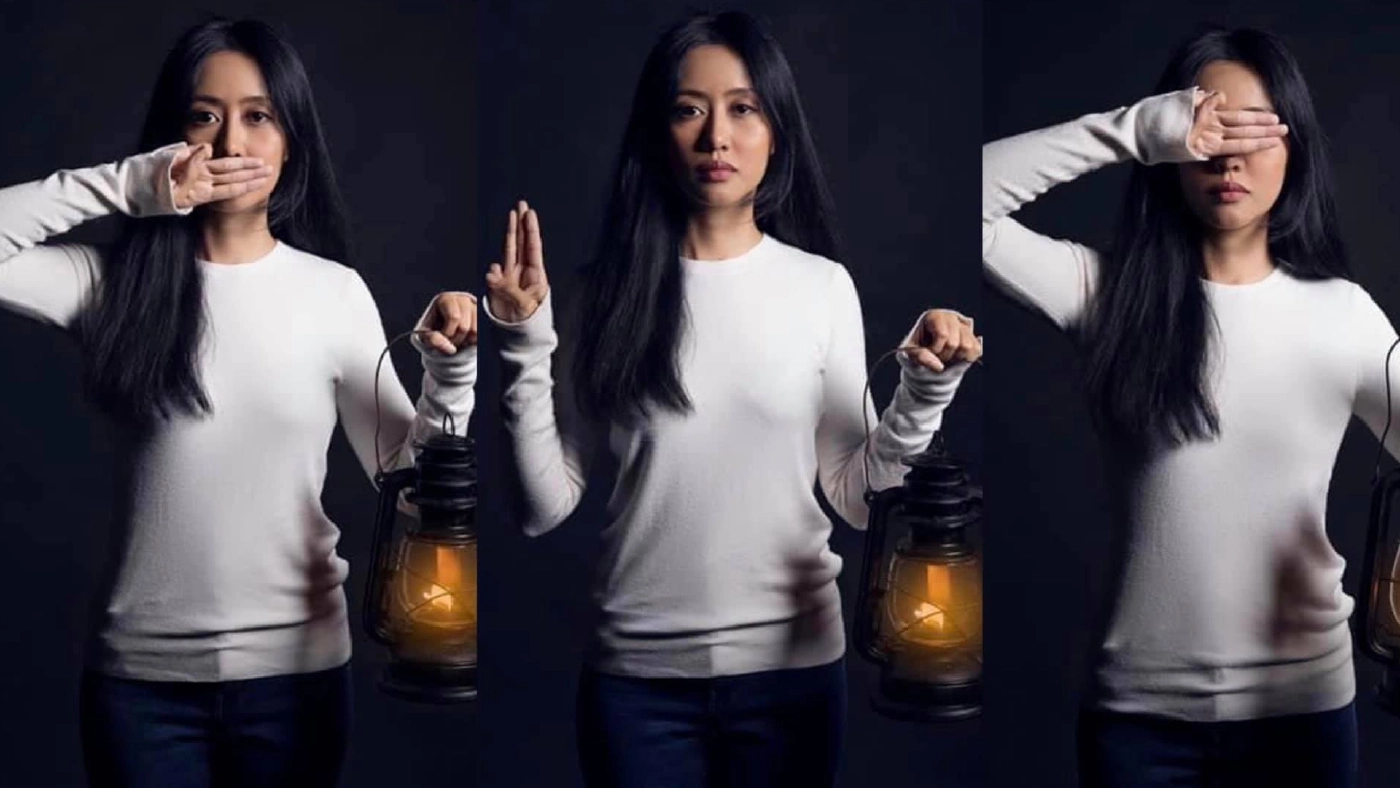 เซเลบเมียนมาหนีแสง "จับปืนช่วยประชาชน"