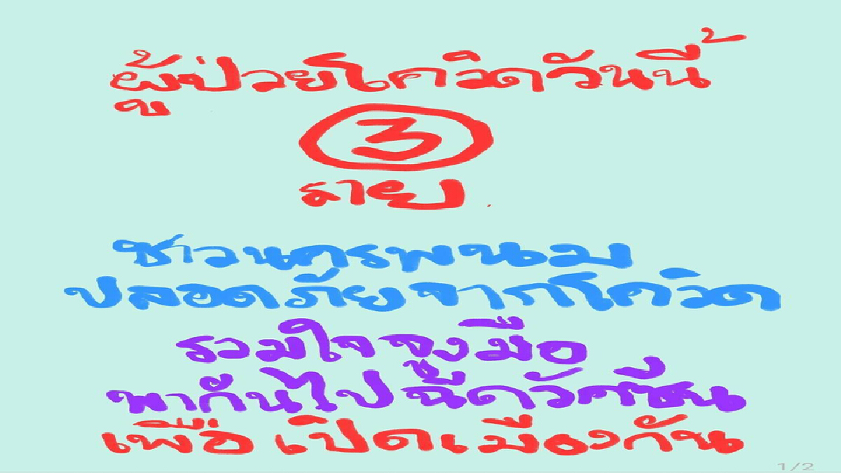 ชาวนครพนมใจชื้นยอดผู้ป่วยลด ติดเชื้อเพิ่มแค่ 3 ราย ชาวนครพนมใจชื้นยอดผู้ป่วยลด ติดเชื้อเพิ่มแค่ 3 ราย
