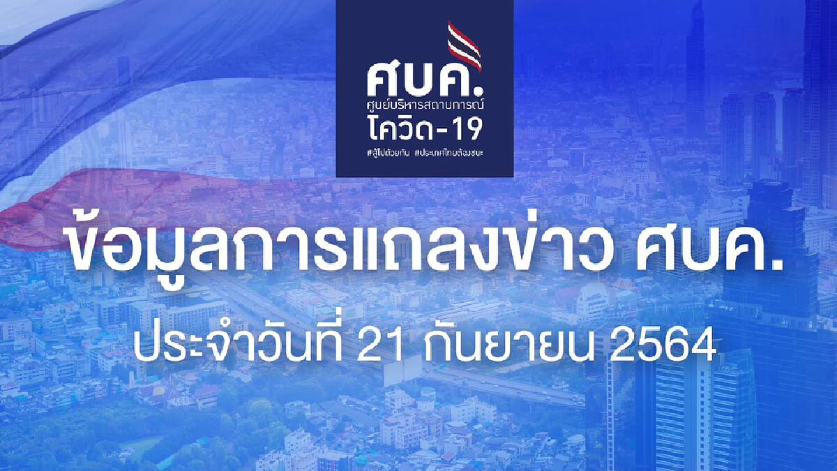 ศบค. เผย ผู้ป่วยรักษาอยู่ 131,655 อาการหนัก 3,548 ใส่ท่อช่วยหายใจ 759 ราย ศบค. เผย ผู้ป่วยรักษาอยู่ 131,655 อาการหนัก 3,548 ใส่ท่อช่วยหายใจ 759 ราย