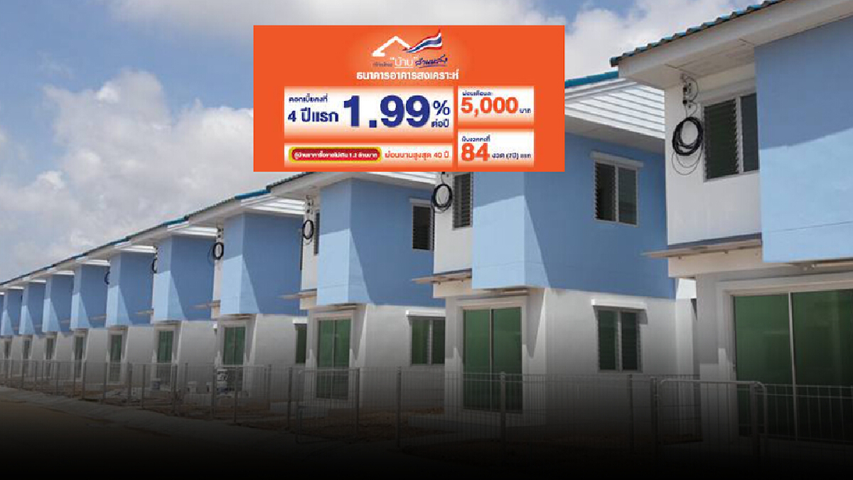 แห่ลงทะเบียน“บ้านล้านหลัง” ธอส. เผย 3 วัน ร่วม 3.5 หมื่นราย