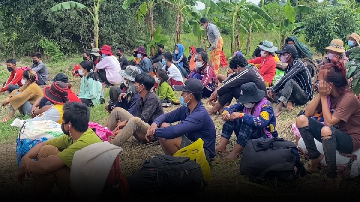 จับรวดเดียว 48 คนชาวกัมพูชาลักลอบข้ามแดน
